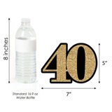 Big Dot of Happiness Adult 40th Birthday - Gold - Decorations DIY Party ...