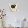 thumbnail image 4 of Miangastore Sustainable Decor Sloth Pendant Planter Holder In Minimalist Style For Home, 4 of 8