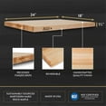 thumbnail image 6 of Open Box John Boos Maple Wood Edge Grain Cutting Board, 24 x 18 x 1.5 Inches, 6 of 6