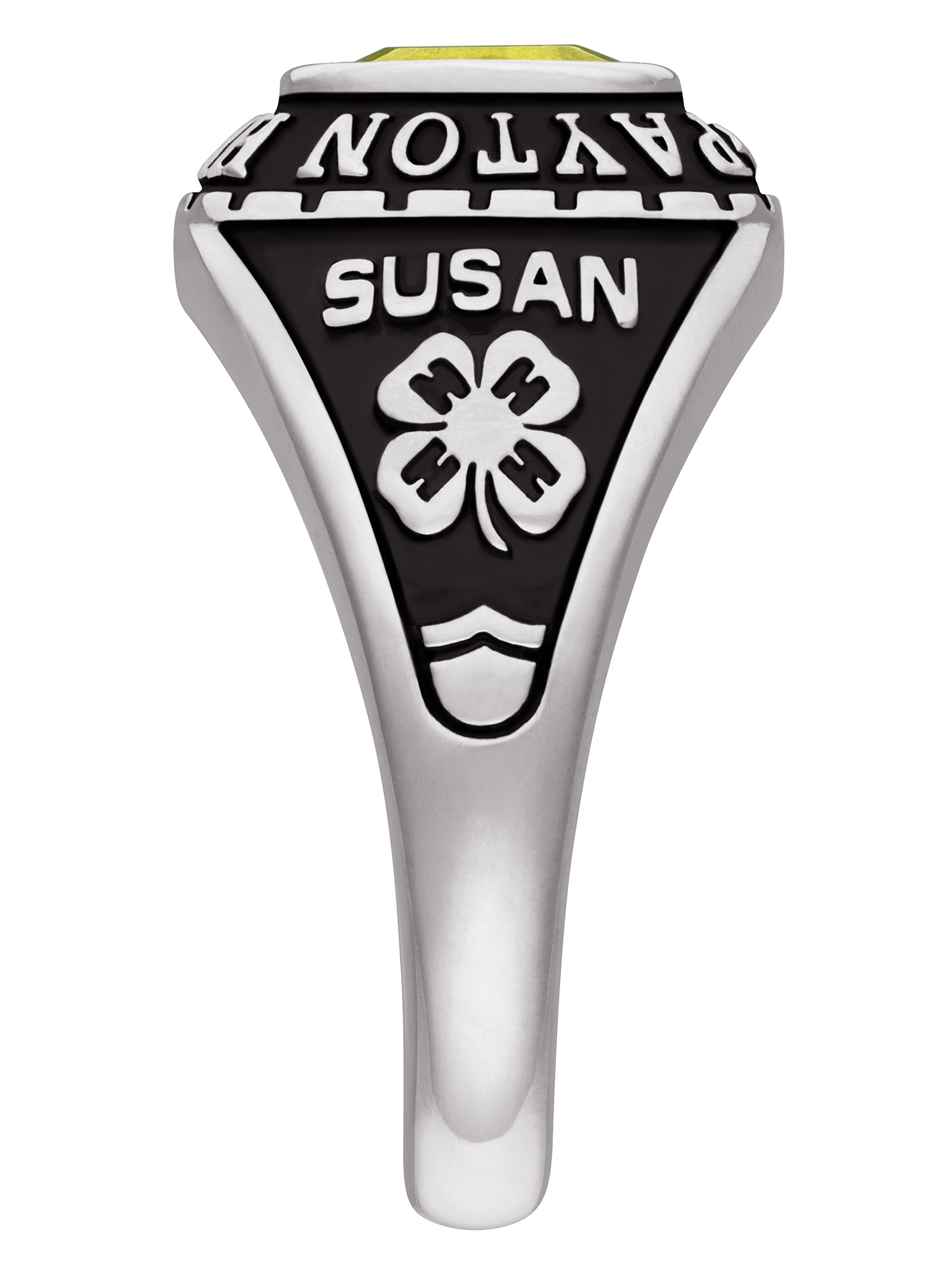 Order Now for 2025 Graduation, Freestyle 10K White Gold Women's Classic Petite Birthstone Class Ring, Personalized, High School or College Graduation