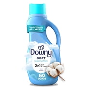 Downy Liquid Laundry Fabric Softener and Conditioner, Cool Cotton Scent, 44 fl oz, 60 Loads
