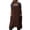 4# Brown, variant on 2026 Cotton Linen Apron Cross Back Apron for Women with Big Pockets Square Pinafore Dress for Baking Cooking Black S