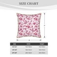 thumbnail image 4 of Fotbe Flower Butterfly Pattern Velvet Decorative Throw Pillow Covers with Elegant Piping, Soft Plush Cushion Cover for Sofa, Bed, Car, Office-16"x16", 4 of 8