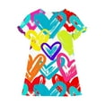 thumbnail image 3 of RXIRUCGD 2025 Vêtements d'Été pour Enfants 3-12 Ans Mode Imprimée Pyjama Rêveur Mi-Mollet Chemise de Nuit, 3 of 4