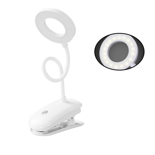 Moyic LED USB Lámpara de escritorio flexible Clip Plegable Dormitorio Cabecera Leer Estudio Luz Protección ocular Lámpara de Iluminación y accesorios No.01 Moyic HA000617-01B