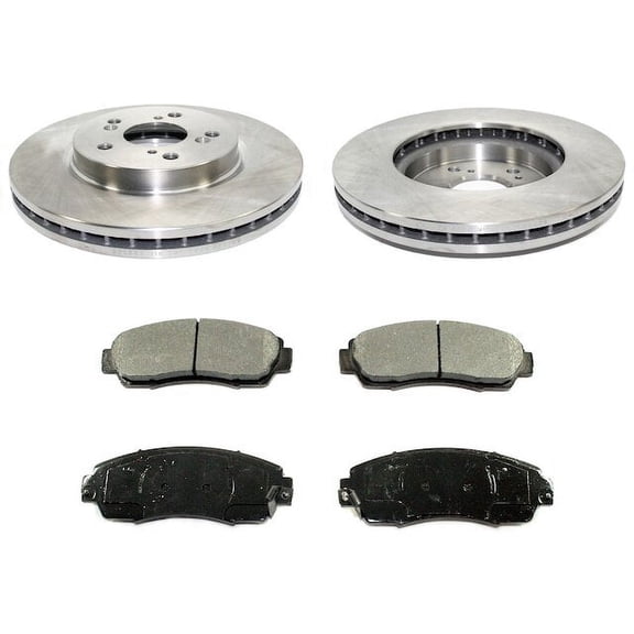 Front Brake Pad and Rotor Kit - Compatible with 2007 - 2012 Acura RDX 2008 2009 2010 2011