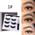 thumbnail image 3 of de Pestañas Magnéticas con Delineador de Ojos - de Delineador de Ojos para Pestañas - exterior exterior exterior Natural - No Se Pegamento 1 Yinane delineador de ojos con pestañas postizas, 3 of 8