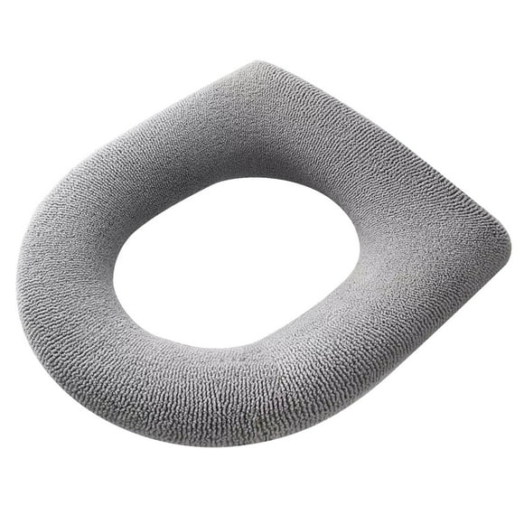 yilyih Toilet Seat Covers Washable,Toilet Seat Cushion Four Seasons Thickened Toilet Cover Knitted Toilet Seat Cushion Washable Household Toilet Cover