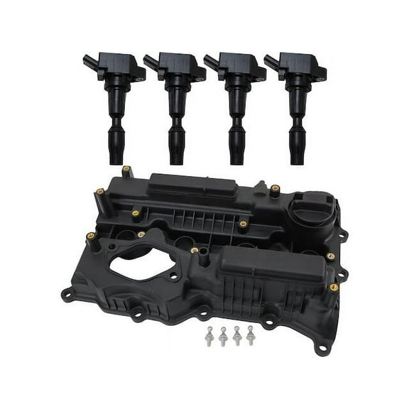 Ignition Coil and Valve Cover Kit 5 Piece - Compatible with 2016 - 2020 Kia Sorento 2017 2018 2019