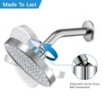 thumbnail image 2 of 2024 New Shower Head High Pressure Rain Shower Heads with 360°Adjustable Angles, Anti-Clogging Silicone Nozzles, Luxury Bathroom Showerheads Waterfall Showerhead, 2 of 5
