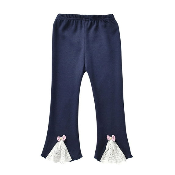 GYRATEDREAM Toddler Girls Footless Leggings Kids Fashion Bow Stretchy Trousers Legging Pants 1-8 Y