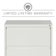 thumbnail image 6 of Hirsh 30 Inch Wide 4 Drawer Metal Lateral File Cabinet for Home and Office, Holds Letter, Legal and A4 Hanging Folders, White, 6 of 12
