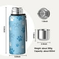 thumbnail image 7 of 20 Oz Blue Dog Paw Footprint Coffee Tumbler Double Wall Insulated Stainless Steel Water Bottle | Metal Reusable Thermoses Flask with Cup Cap | Leak & Sweat Proof with Anti-Dust Lid, 7 of 7