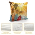 thumbnail image 4 of HENGT  Throw Pillow Covers Tropical Ocean Starfish Surfboard Palm Tree Vintage Design Square Pillowcase for Home Decor Sofa Car Bedroom Pillow case, 4 of 5