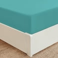 thumbnail image 7 of Mellanni Fitted Sheet with up to 16 inch Deep Pocket, Soft Microfiber, 1 Piece King, Teal, 7 of 7