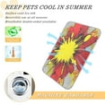 thumbnail image 5 of Pet Cooling Pad Foldable Self Cooling Mat Breathable Pet Cushion Sleep Pad for Dogs and Cats Red and Yellow Explosion M, 5 of 9