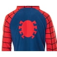 thumbnail image 3 of Marvel Comics Classic Spiderman Costume Pajama Union Suit One-Piece Outfit, 3 of 6