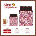 thumbnail image 3 of Rocae Cute Girl Print Christmas Drawstring Linen Gift Bag with Drawstrings Treat Bag Goody Present Bags for Christmas Party Favor, 3 of 8