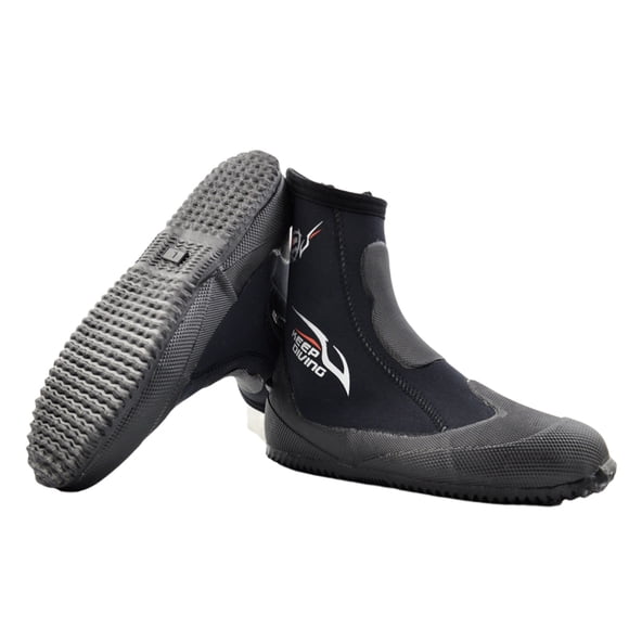 Soidarity Botas de buceo KEEP DIVING, botines de agua de 5MM, zapatos subacuáticos para mujer con cremallera lateral, accesorios de protección para los Deportes acuáticos 2XL 45-46 NO4 Soidarity OD003110-06