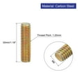 thumbnail image 2 of Uxcell 20 Pack Fully Threaded Rod, M8-1.25x30mm Carbon Steel Long Thread Screw, 2 of 6