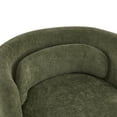 thumbnail image 5 of Christopher Knight Home Modern Swivel Accent Armchair, Round Design with Lumbar Pillow, Metal Base, Green, 5 of 9
