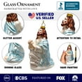 thumbnail image 3 of Praying Jesus Handcrafted Glass Christmas Ornament, Religious Christian Tree Decoration, 3 of 6