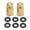 Gold, variant on NFTIGB Bicycle Air Nozzle Cap Titanium Alloy Bike Tire American Valve Dustproof Mechanical Property Replacement Accessory, Black, 9 inches / 22.86 cm