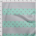 thumbnail image 3 of oneOone Tissu Popeline de Coton Rayé & Imprimé Visage de Chat Animal BTY 56 Pouces de Large, 3 of 4