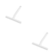 thumbnail image 1 of Advancent Escobilla de goma para ducha de baño, limpiaparabrisas portátil, cepillo de vidrio de goma para puerta de cocina, azulejo, Blanco 2piezas, 1 of 6
