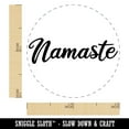 thumbnail image 2 of Namaste Script Font Self-Inking Rubber Stamp Ink Stamper - Green Ink - Mini 1/2 Inch, 2 of 7