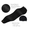 thumbnail image 4 of Extensiones de cabello humano con clip Wennalife, 18 cm, 120 g, color negro azabache, 4 of 6