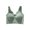 Green, variant on Turilly Bras Womens Solid Color Front Closure Bra Wireless Push Up Breathable Everyday Wear Everyday Bras