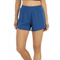 thumbnail image 2 of Sedceaty Women Running Shorts, Solid Color Double Layer Elastic Waist Loose Casual Gym Short Pants with Zip Pocket, 2 of 9