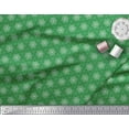 thumbnail image 2 of Soimoi Green Viscose Chiffon Fabric Circle Art Geometric Printed Fabric 1 Yard 42 Inch Wide, 2 of 3