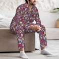 thumbnail image 7 of Sikiie Doodles Wedding Mens Pajama Set, Soft Warm Long Sleeve Sleepwear, Cozy Button-Down Pjs for Men-X-Large, 7 of 7