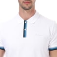 thumbnail image 5 of Men's Ben Sherman Placket Interest Polo Shirt in White, 5 of 5