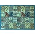 thumbnail image 1 of Ahgly Company Indoor Rectangle Southwestern Light Blue Country Area Rugs, 2' x 4', 1 of 4