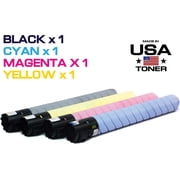 MADE IN USA TONER Compatible Replacement for use in Konica Minolta bizhub C258, c308, c368, c454, c554, C454e, C554e Universal TN-324K/C/M/Y, TN-512C/M/Y/K Black,Cyan,Yellow,Magenta, 4-Pack