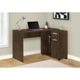 thumbnail image 1 of Monarch Specialties Computer Desk, Home Office, Corner, Storage Drawers, 46"l, L Shape, Work, Laptop, Laminate, Walnut, Contemporary, Modern, 1 of 9