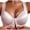 Pink, variant on Women Bras Satin Front Closure no Underwire Comfort Full Coverage Bra Lightweight Breathable Plus Size Support Mastectomy Underwear