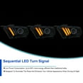 thumbnail image 6 of Spec-D Tuning Black Smoke Projector Headlights Hi-Tech Look Sequential LED Compatible with 2010-2014 Ford Mustang, Left + Right Pair Headlamps Assembly, 6 of 8
