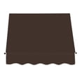 thumbnail image 2 of Awntech 3.375 ft Santa Fe Fixed Awning Acrylic Fabric, Brown, 2 of 2