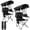 Black, variant on Set of 2 Folding Canopy Beach Camping Chairs for Adult, Portable Outdoor Reclining Chairs with Sunshade Patio Top, Heavy Duty Lawn Seat w/ Cup Holder Side Pocket for Fishing Backyard, Adult Furniture