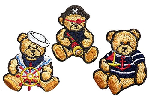 teddy bear iron on patch