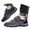 Grey, variant on Men's Hook and Loop Sneakers, Thick Sole Non- Training Footwear for Daily Sports