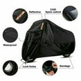 thumbnail image 2 of TFixol Black Motorcycle Cover Waterproof Heavy Duty Outside Storage Snowproof Rainproof, 2 of 8