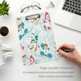 thumbnail image 5 of Coolnut Snowman Skiing 12.5"x9" Clipboard, Acrylic Fashion Letter A4 Size Clipboards with Metal Clip for Nurses, Students,Teacher,Women, Man-Silver12x9in, 5 of 7