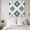 thumbnail image 4 of Turquoise Wall Art Painting on Canvas, Bohemian Southwest Neutral Aesthetic Canvas Art Home Prints Wall Art Framed Modern Artwork for Living Room Bedroom Wall Decor 20x20in, 4 of 9