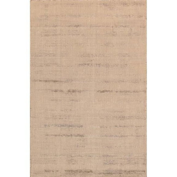 Pasargad Home Tribal 24" x 36" Bamboo Silk & Wool Area Rug in Camel Beige