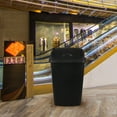 thumbnail image 6 of Xyskin 13 Gallon Kitchen Swing Top Garbage Can, 4-Pack Plastic Trash Can, Black, 6 of 6